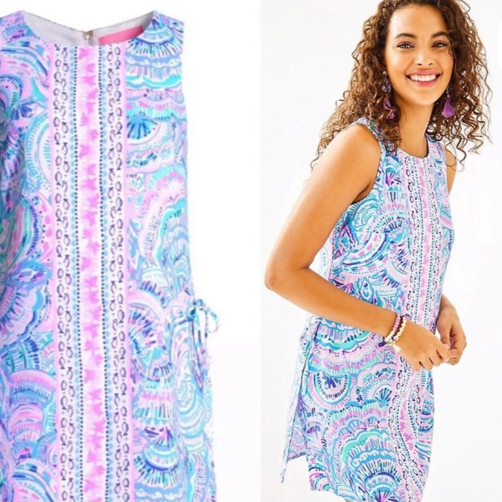 NWT Lilly Pulitzer Donna Romper Happy as a Clam